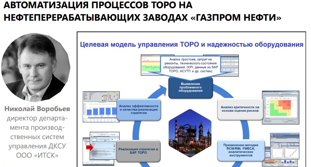 Полным ходом идёт проект «Управление ТОРО и надёжностью» на основе методик RCM/RBI в ОАО «Газпромнефть-Омский НПЗ»